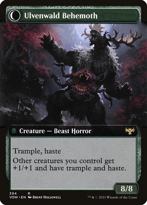 Ulvenwald Oddity // Ulvenwald Behemoth (back face)