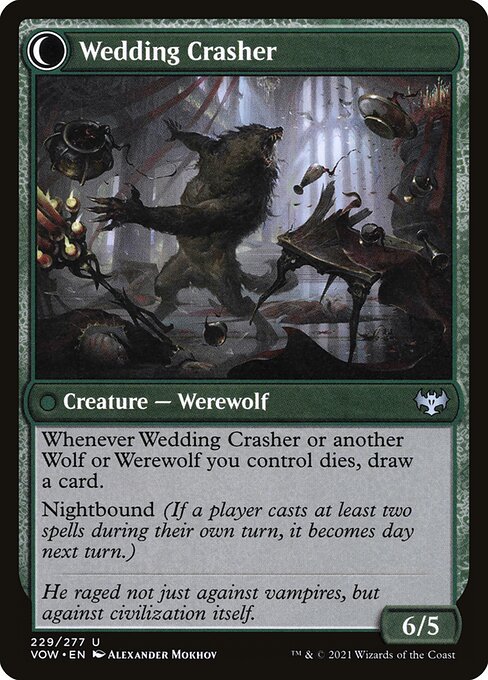Wolfkin Outcast // Wedding Crasher (back face)