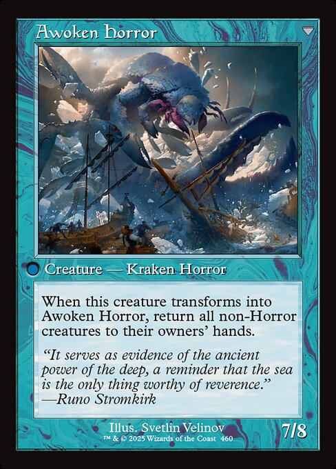 Thing in the Ice // Awoken Horror (back face)
