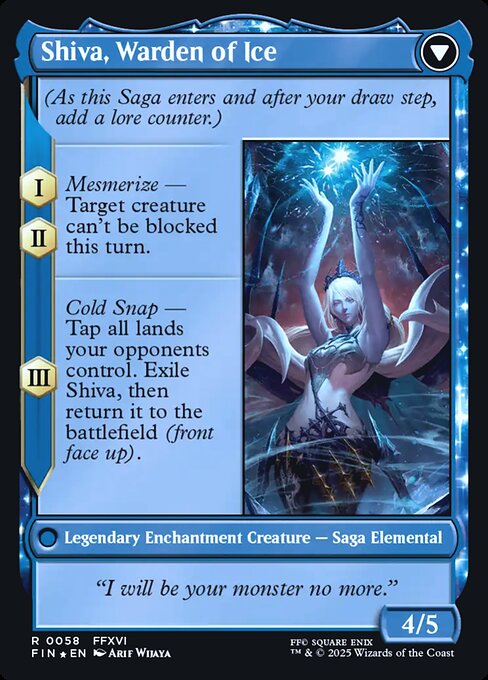 Jill, Shiva's Dominant // Shiva, Warden of Ice (back face)