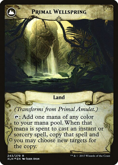 Primal Amulet // Primal Wellspring (back face)