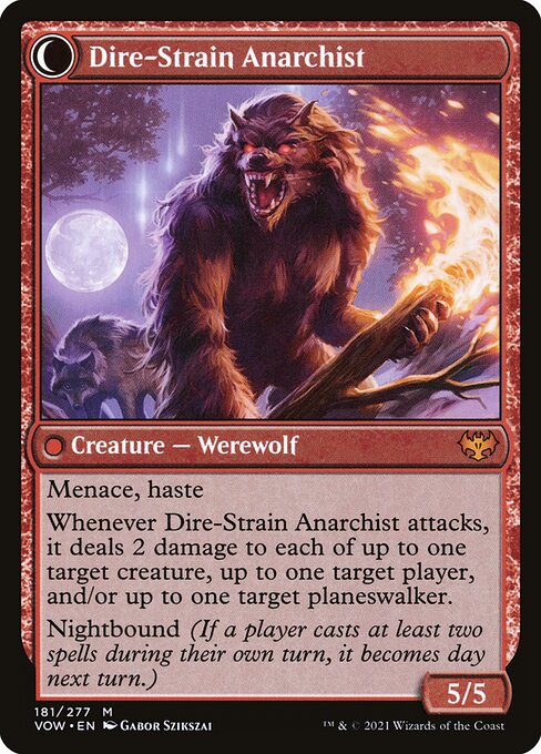 Volatile Arsonist // Dire-Strain Anarchist (back face)