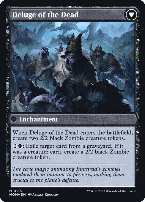 Invasion of Innistrad // Deluge of the Dead (back face)