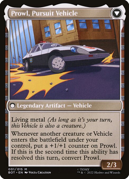 Prowl, Stoic Strategist // Prowl, Pursuit Vehicle (back face)