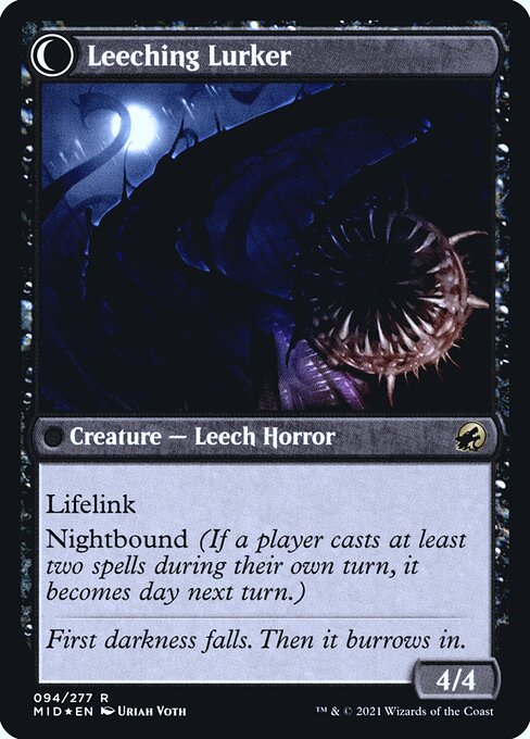 Curse of Leeches // Leeching Lurker (back face)