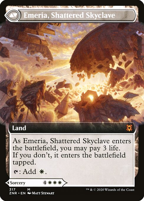 Emeria's Call // Emeria, Shattered Skyclave (back face)