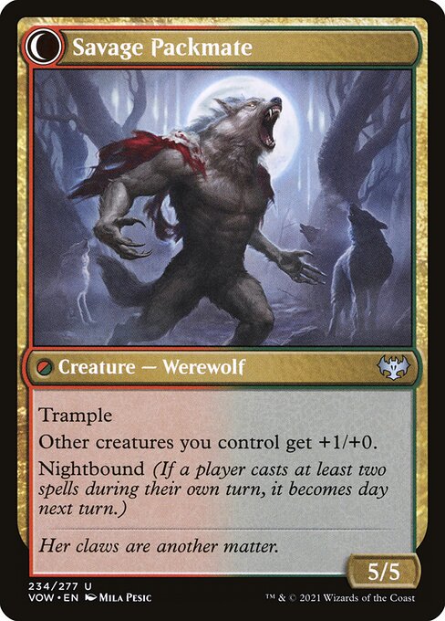 Child of the Pack // Savage Packmate (back face)