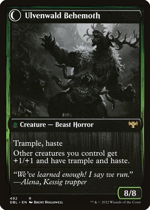Ulvenwald Oddity // Ulvenwald Behemoth (back face)