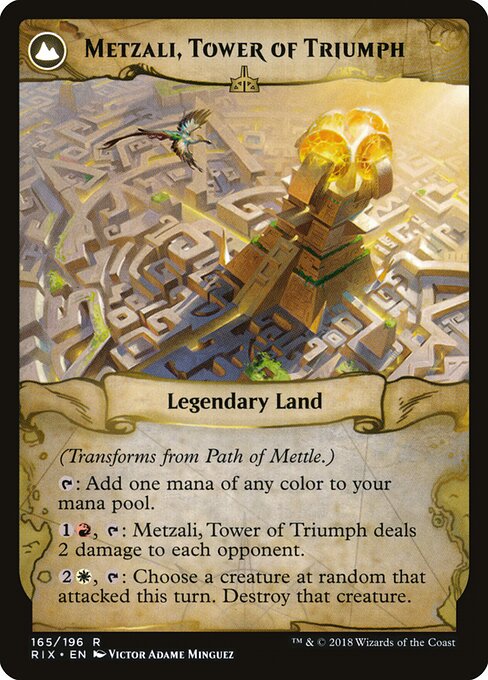 Path of Mettle // Metzali, Tower of Triumph (back face)
