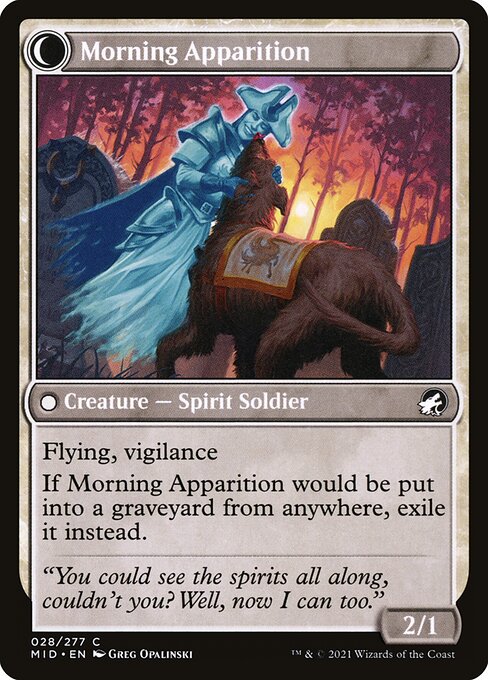 Mourning Patrol // Morning Apparition (back face)