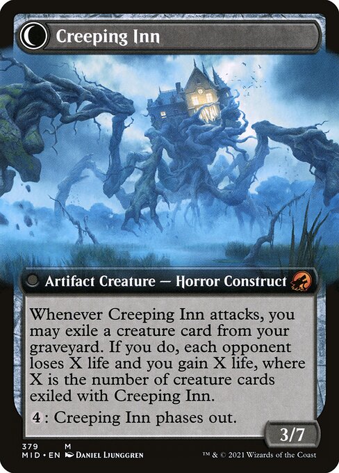 Hostile Hostel // Creeping Inn (back face)