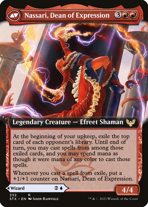 Uvilda, Dean of Perfection // Nassari, Dean of Expression (back face)