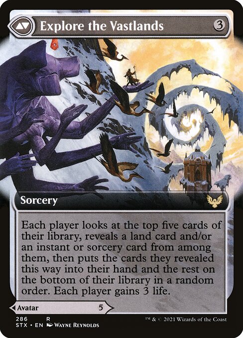 Wandering Archaic // Explore the Vastlands (back face)
