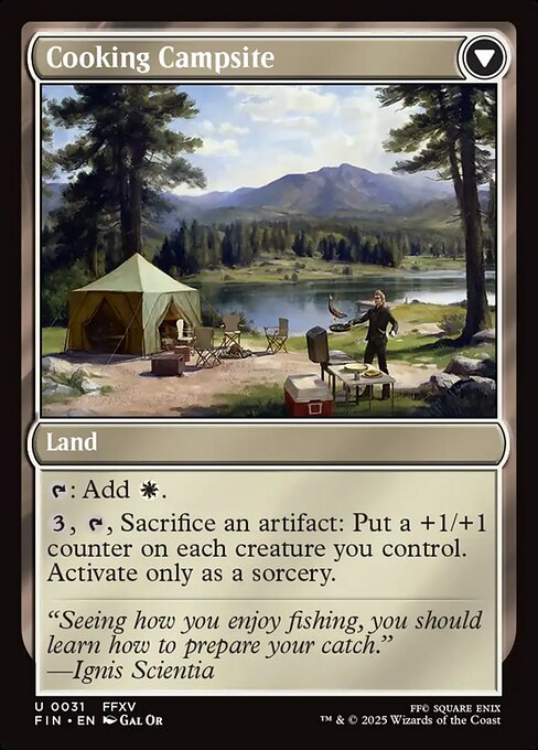Sidequest: Catch a Fish // Cooking Campsite (back face)