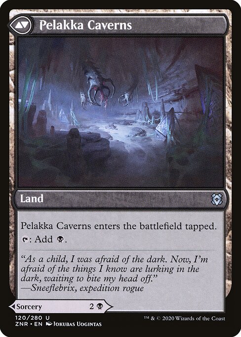 Pelakka Predation // Pelakka Caverns (back face)