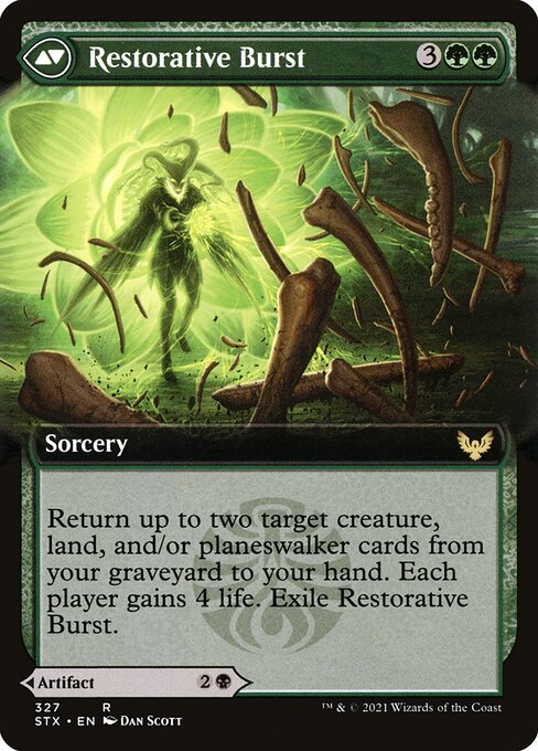 Pestilent Cauldron // Restorative Burst (back face)