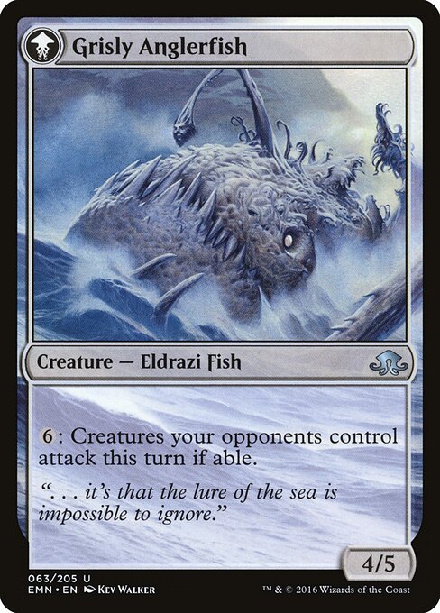 Grizzled Angler // Grisly Anglerfish (back face)