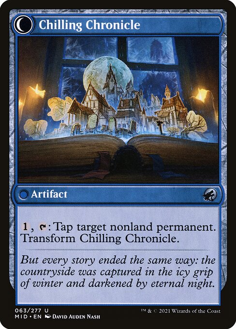 Mysterious Tome // Chilling Chronicle (back face)