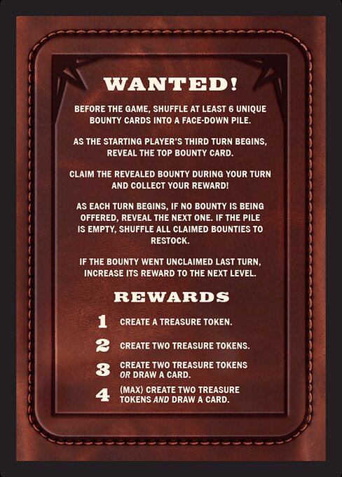 Bounty: Gorra Tash and Silas // Wanted! (back face)