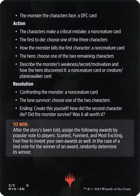 Into the Story: Horror Edition // Into the Story (cont'd) (back face)