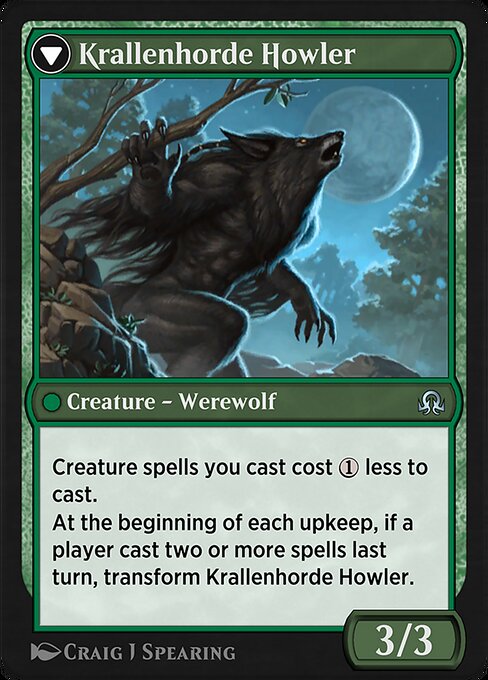 Duskwatch Recruiter // Krallenhorde Howler (back face)