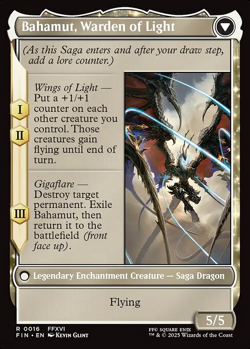Dion, Bahamut's Dominant // Bahamut, Warden of Light (back face)