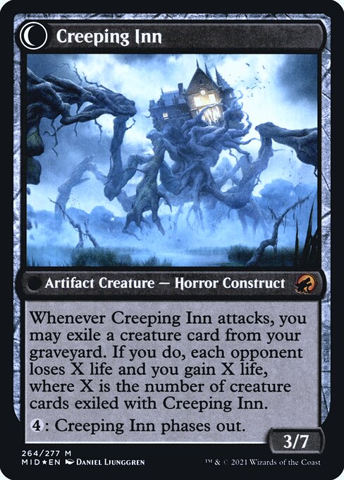Hostile Hostel // Creeping Inn (back face)