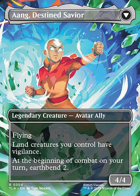 Aang, at the Crossroads // Aang, Destined Savior (back face)