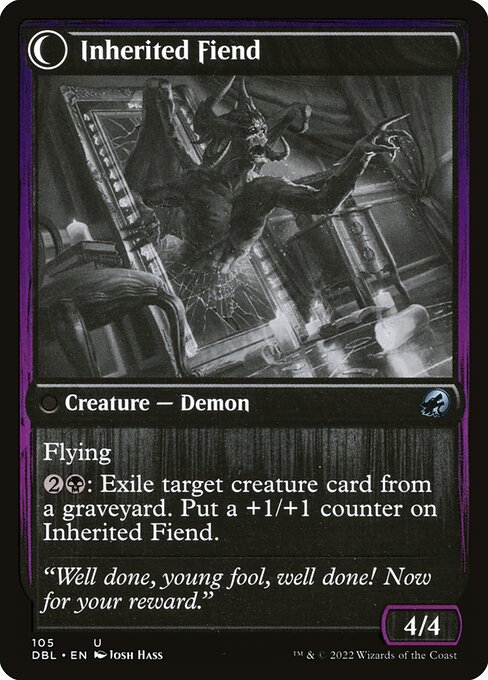 Heirloom Mirror // Inherited Fiend (back face)