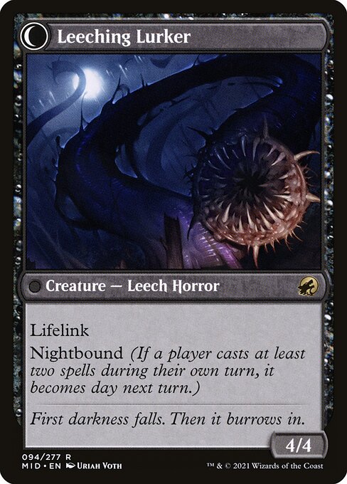 Curse of Leeches // Leeching Lurker (back face)