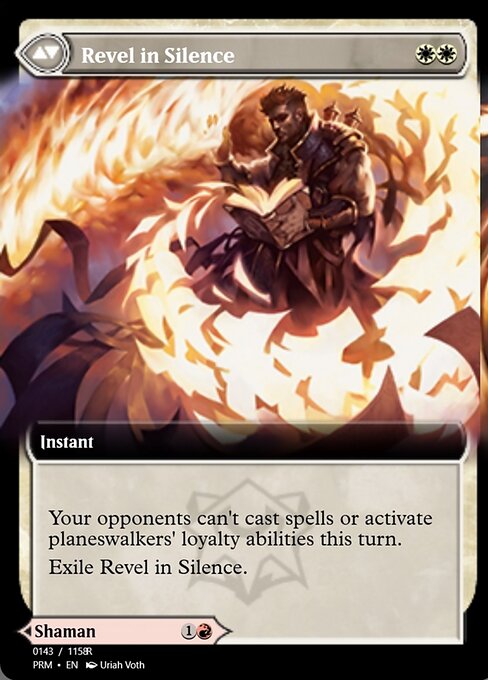 Flamescroll Celebrant // Revel in Silence (back face)