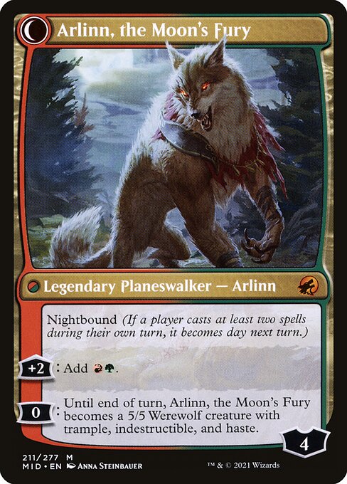 Arlinn, the Pack's Hope // Arlinn, the Moon's Fury (back face)