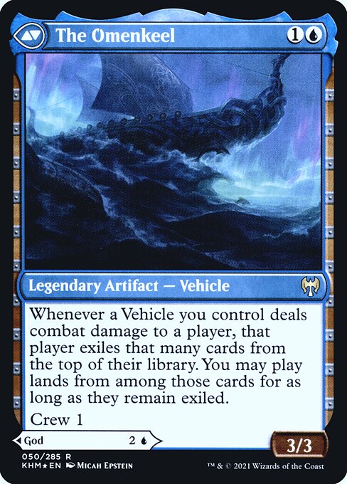 Cosima, God of the Voyage // The Omenkeel (back face)