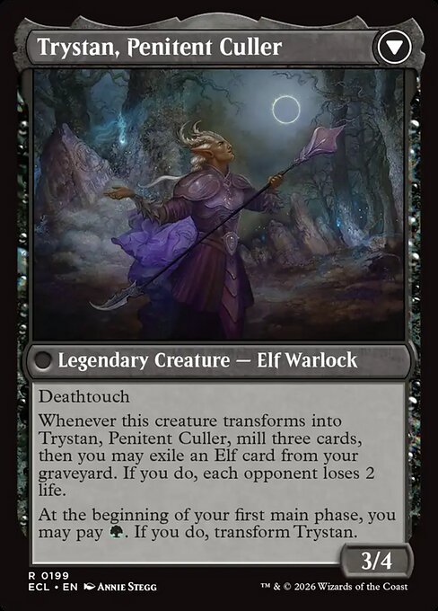 Trystan, Callous Cultivator // Trystan, Penitent Culler (back face)