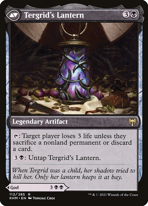 Tergrid, God of Fright // Tergrid's Lantern (back face)