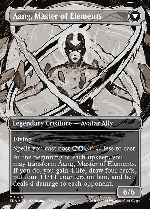 Avatar Aang // Aang, Master of Elements (back face)