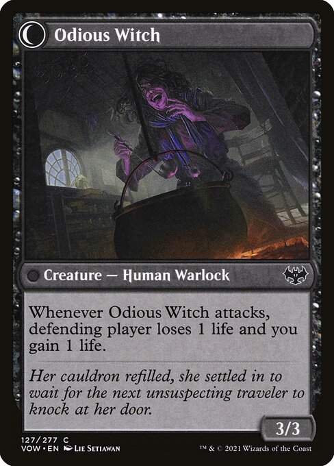 Ragged Recluse // Odious Witch (back face)