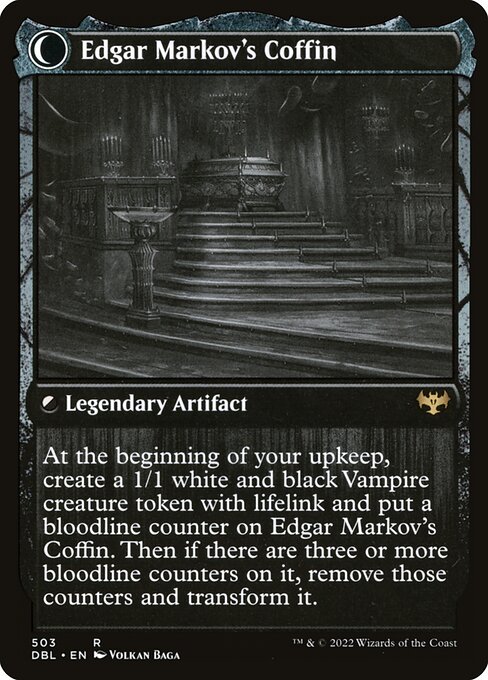 Edgar, Charmed Groom // Edgar Markov's Coffin (back face)
