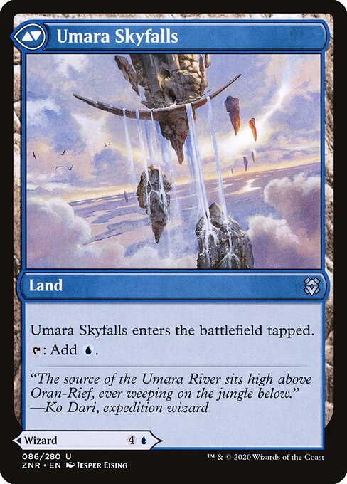 Umara Wizard // Umara Skyfalls (back face)