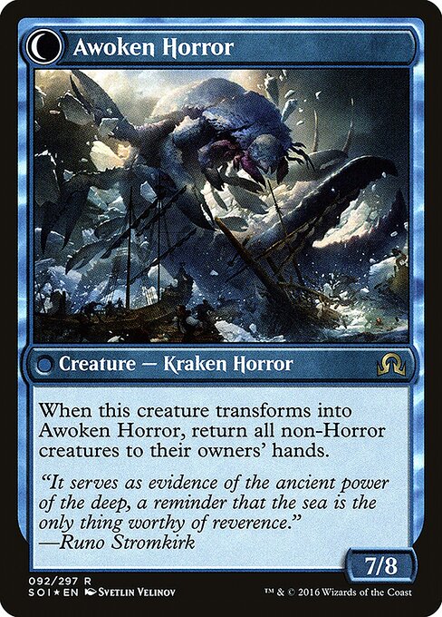 Thing in the Ice // Awoken Horror (back face)