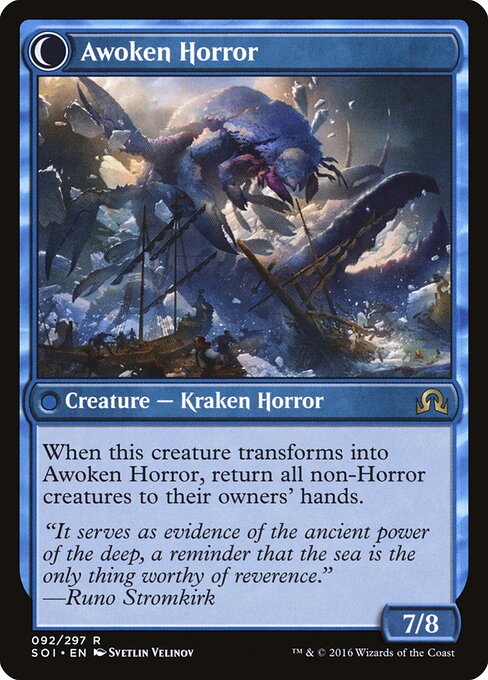 Thing in the Ice // Awoken Horror (back face)