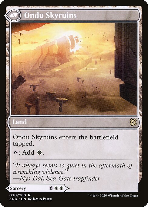 Ondu Inversion // Ondu Skyruins (back face)