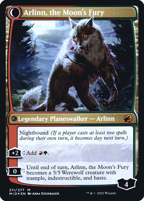 Arlinn, the Pack's Hope // Arlinn, the Moon's Fury (back face)