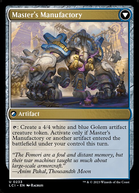 Master's Guide-Mural // Master's Manufactory (back face)