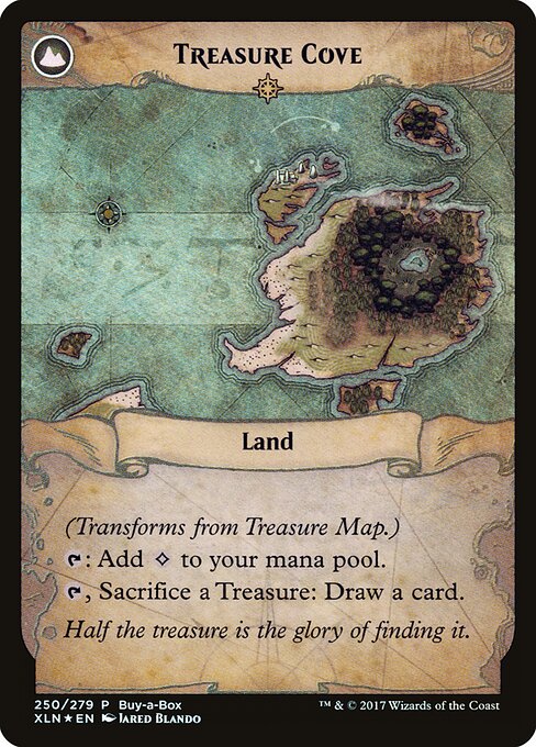 Treasure Map // Treasure Cove (back face)