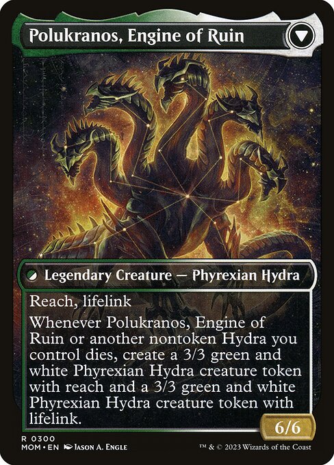Polukranos Reborn // Polukranos, Engine of Ruin (back face)