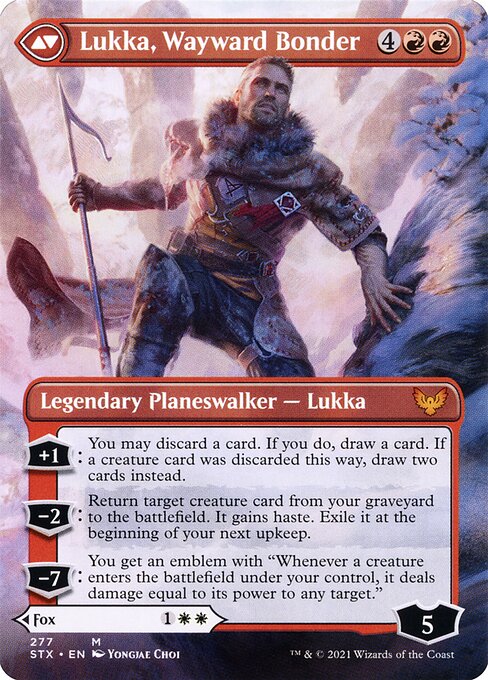 Mila, Crafty Companion // Lukka, Wayward Bonder (back face)