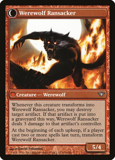 Afflicted Deserter // Werewolf Ransacker (back face)