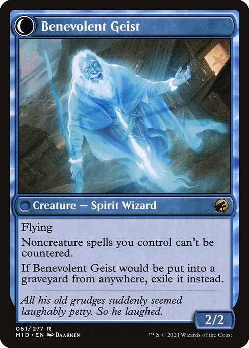 Malevolent Hermit // Benevolent Geist (back face)
