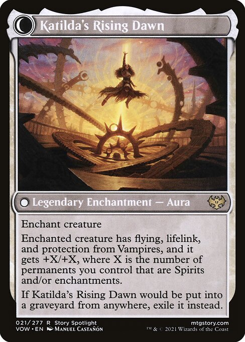 Katilda, Dawnhart Martyr // Katilda's Rising Dawn (back face)